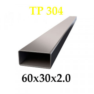 Профильная труба нержавеющая 60*30*2,0